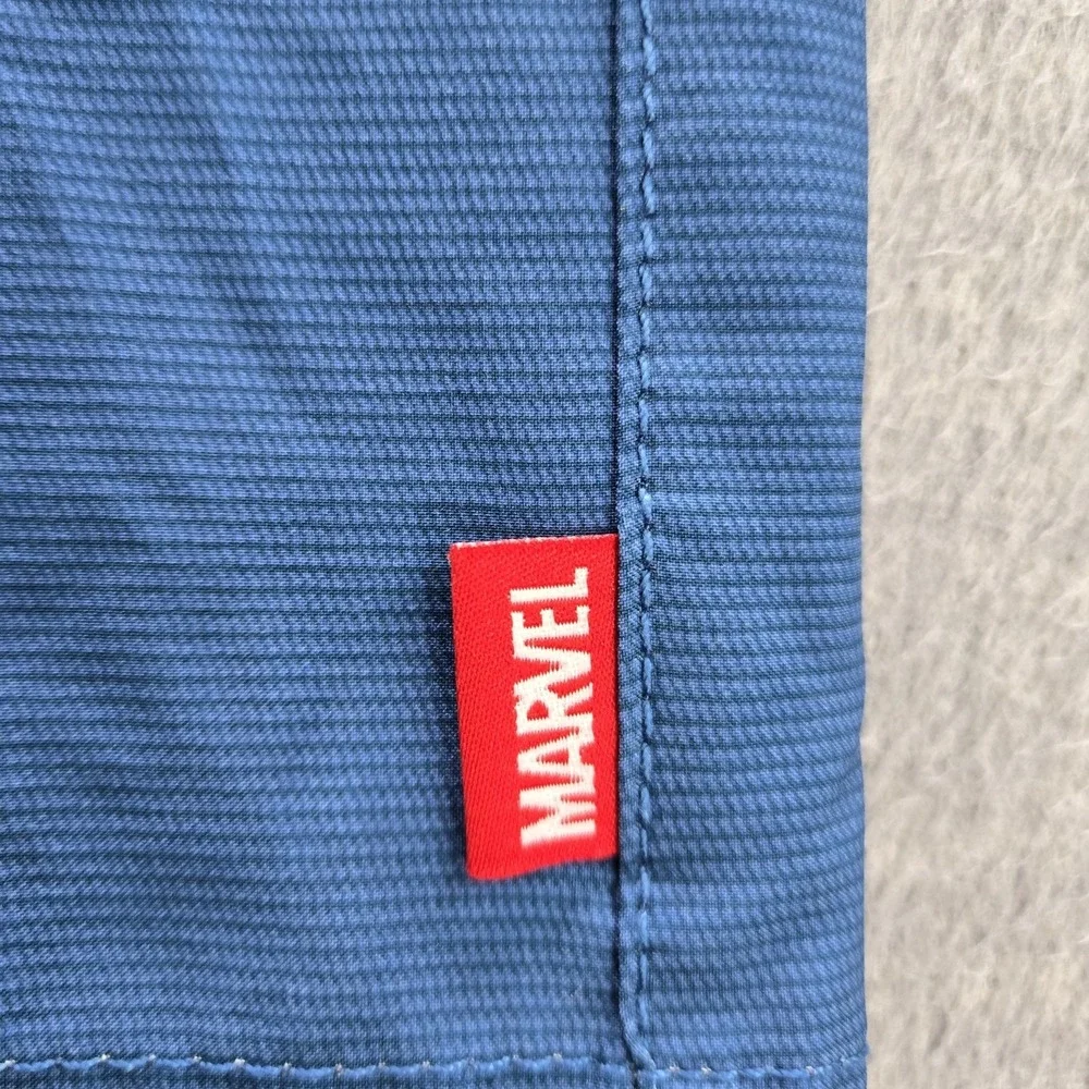 Marvel Men Swimwear M Blue‎ Board Shorts Colorblock Captain America Activewear